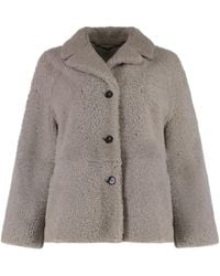 Max Mara - Max Mara Violante Short Sheepskin Jacket Sheep Faux Fur & Shearling Coats - Lyst