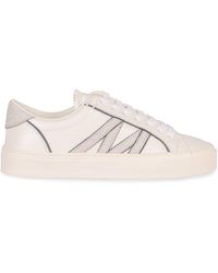 Moncler - Monaco2 Leather Sneakers - Lyst