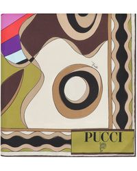 Emilio Pucci - Printed Silk Scarf - Lyst