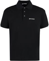 Palm Angels - Embroidered Logo Cotton Polo Shirt - Lyst