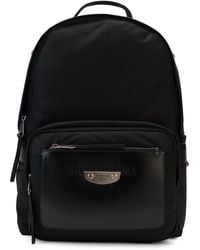 Balenciaga - Nylon And Leather Backpack - Lyst