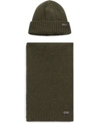Barbour - Winter Set Hat And Scarf - Lyst