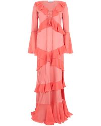 LES FILLES D'EVA - Long Dress With Ruffles - Lyst