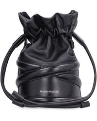 Alexander McQueen - The Soft Curve Leather Bucket Bag - Lyst