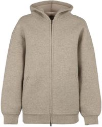 Isabel Marant - Felpa Lenny in maglia con cappuccio e zip - Lyst