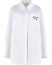 Off-White c/o Virgil Abloh - Poplin Roxy Shirt Dress - Lyst