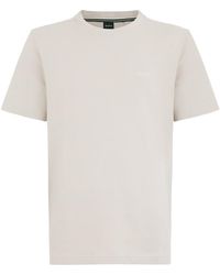 BOSS - Cotton T-Shirt With Embroidery - Lyst