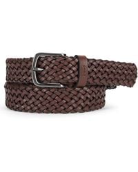 BOSS - Braided Leather Belt - Lyst