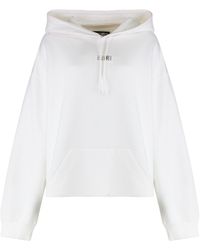 MM6 by Maison Martin Margiela - Felpa in cotone con cappuccio - Lyst