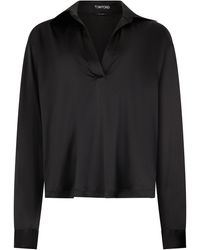 Tom Ford - Silk Stretch Blouse - Lyst