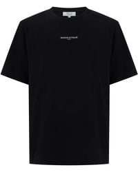 Maison Kitsuné - Cotton T-Shirt With Printed Logo - Lyst