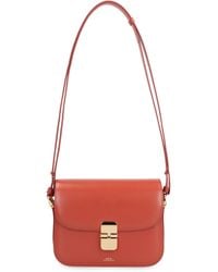 A.P.C. - Borsa a tracolla Grace Small in pelle - Lyst
