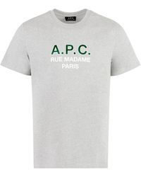 A.P.C. - T-shirt girocollo Madame in cotone - Lyst