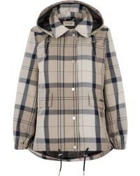 Barbour - Ballina Raincoat With Check Pattern - Lyst