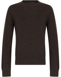Maison Margiela - Refined Wool Crew Neck Sweater - Lyst