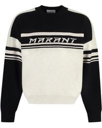 Isabel Marant - Cotton Blend Crew-Neck Sweater - Lyst