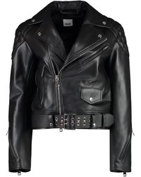 Burberry - Calf Leather Jacket - Lyst