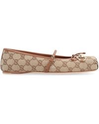 Gucci - Horsebit Ballet Flats - Lyst