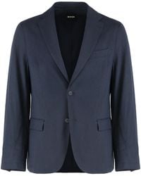 BOSS - Single-Breasted Two-Button Jacket - Lyst