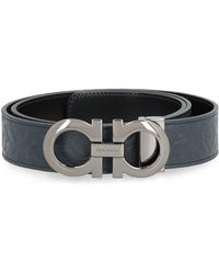 Ferragamo - Cintura in pelle con fibbia logata - Lyst