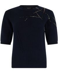 Fabiana Filippi - Sweater Three-Quarter Sleeve Virgin Wool - Lyst
