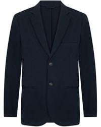 Emporio Armani - Dark Elegant Jacket With Two Buttons - Lyst