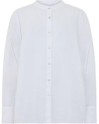 120% Lino - Linen Shirt With Buttons - Lyst