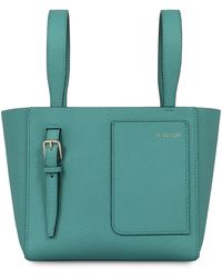 Valextra - Soft Micro Bucket Bag - Lyst