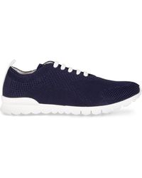 Kiton - Sneakers low-top in maglia - Lyst