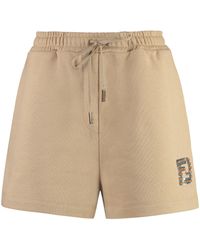 Fendi - Cotton Bermuda Shorts - Lyst