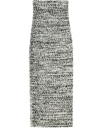 Alberta Ferretti - Gonna midi in maglia bouclè - Lyst