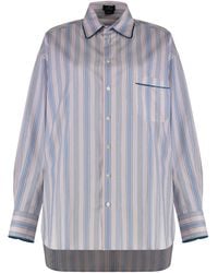 Etro - Striped Cotton Shirt - Lyst