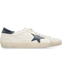 Golden Goose - Super-Star Leather Low-Top Sneakers - Lyst