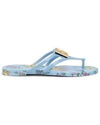 Dolce & Gabbana - Slide Floral Beachwear - Lyst
