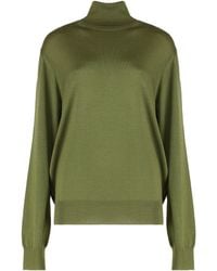 Saint Laurent - Wool Blend Turtleneck Sweater - Lyst
