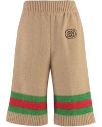 Gucci - Knitted Shorts - Lyst