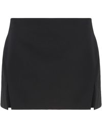 Givenchy - Gonna mini in lana grain de poudre - Lyst