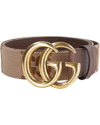 Gucci - Cintura in pelle con fibbia GG Marmont - Lyst