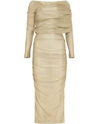 Dolce & Gabbana - Draped Pencil Dress - Lyst