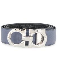 Ferragamo - Gancini Reversible Leather Belt Calf - Lyst