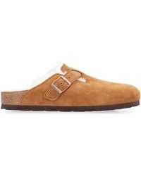 Birkenstock - Sabot Boston in suede - Lyst