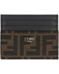 Fendi - Portacarte Con Logo Ff Jacquard - Lyst