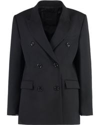 Pinko - Guinea Double-Breasted Wool Blend Jacket - Lyst