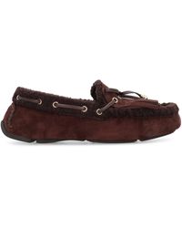 Jimmy Choo - Manon F Suede Leather Loafer - Lyst