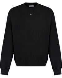 Off-White c/o Virgil Abloh - Cotton Crew-Neck Sweatshirt - Lyst
