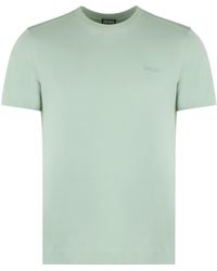 Zegna - T-shirt girocollo in cotone - Lyst