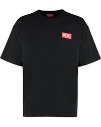 DIESEL - T-Boxt Cotton Crew-Neck T-Shirt - Lyst