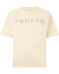McQueen - Cotton T-Shirt With Print - Lyst