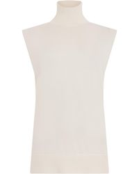 TOTEME - High Collar Sleeveless Sweater - Lyst