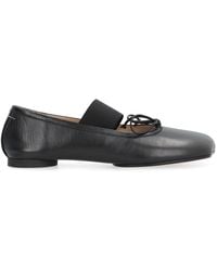 MM6 by Maison Margiela - Anatomic Leather Ballet Flats - Lyst